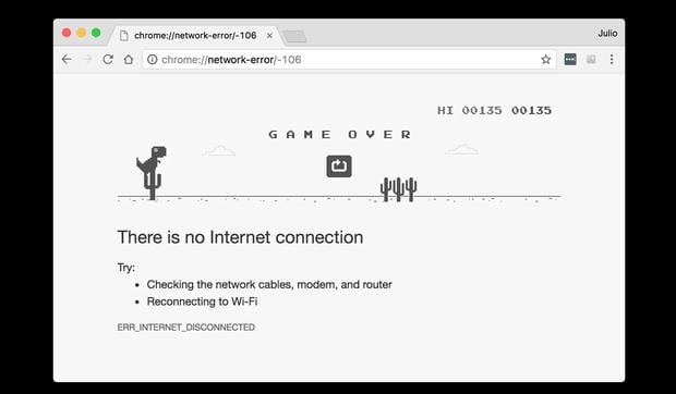 Google Chrome Como Termina El Juego Del Dinosaurio T Rex Internet Games Navegador Offline Pc Computadora Smartphone Celulares Aplicaciones Apps Video