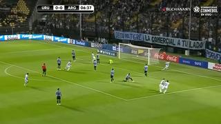 De zurda y al ángulo: golazo de Di María para el 1-0 de Argentina vs. Uruguay [VIDEO]
