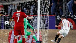 Sorpresa en el Sánchez Pizjuán: Sarabia anotó el primero para el Sevilla ante Bayern Munich