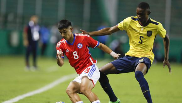 Ecuador vs. Chile en partido por el Sudamericano Sub-20. (Foto: EFE)