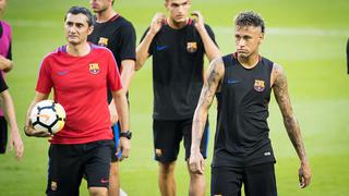 Expulsado: Ernesto Valverde echó a Neymar de la práctica del Barcelona por pelea con Semedo