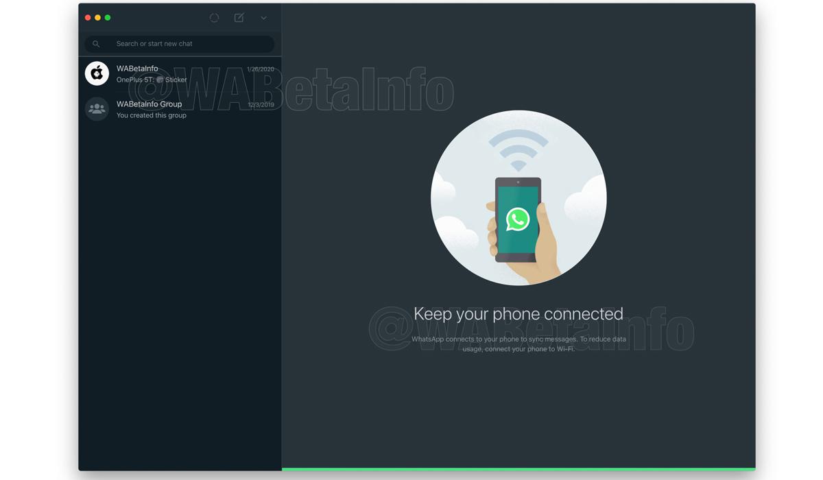 ¿Ya se puede activar el "modo oscuro" en la PC? Conoce este truco de WhatsApp Web. (Foto: WABeta Info)