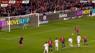¡En el último minuto! Joshua King anotó el 1-1 de Noruega contra España tras penal de Kepa [VIDEO]