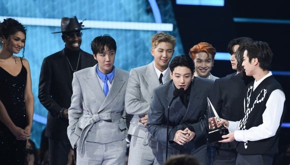 BTS consiguió una nominación en los Grammy 2022. (Foto: AFP).