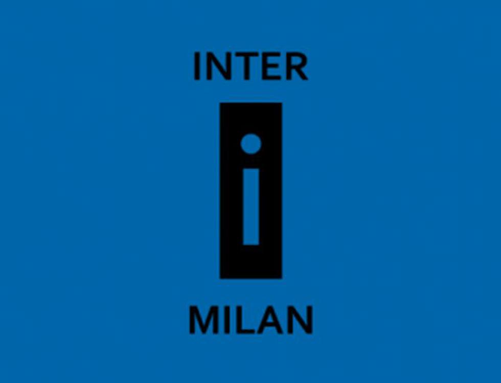 Inter de Milán y su escudo en versión minimalista.