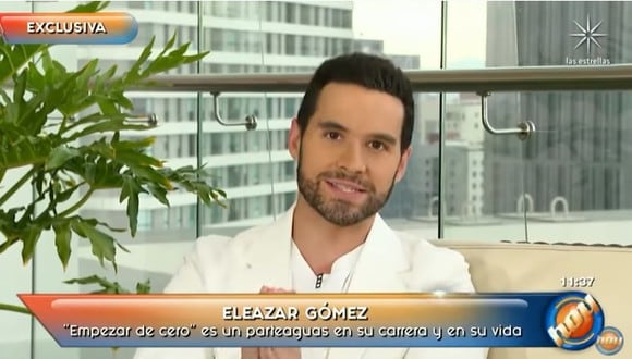 Eleazar Gómez dio una entrevista al programa "Hoy" de México. (Foto: Captura Televisa).