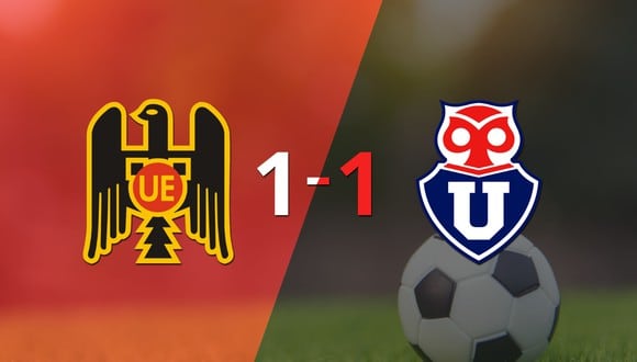 Universidad de Chile logró sacar el empate a 1 gol en casa de Unión Española