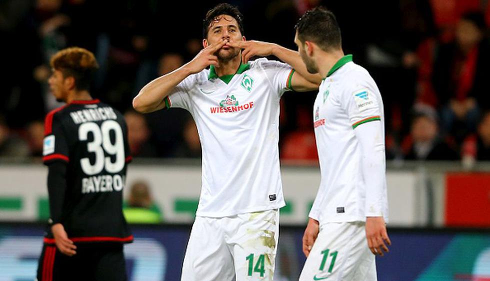Claudio Pizarro ha anotado 13 goles en lo que va de la temporada en la Bundesliga. (Getty Images)