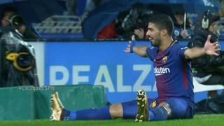 Tomen asiento y disfruten: Suárez completó su doblete y puso arriba al Barcelona en Anoeta