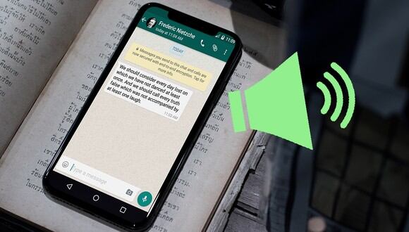 ¿No tienes manos para leer tus mensajes de WhatsApp? Ahora los puedes escuchar en altavoz. (Foto: Mockup)