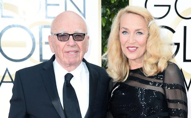 Rupert Murdoch y Jerry Hall se comprometieron este fin de semana en Los Ángeles. (Foto: EFE)