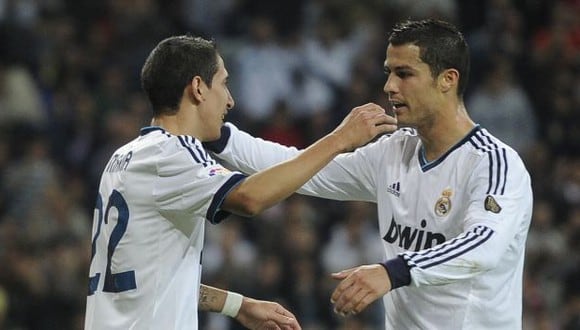 Di María y Cristiano Ronaldo fueron compañeros en Real Madrid durante cuatro temporadas. (Foto: AFP)