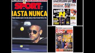 Neymar, en los ojos del mundo: las portadas tras su adiós del Barza e inminente llega a PSG
