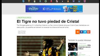 Sporting Cristal: así informó la prensa internacional tras caer goleado en Bolivia