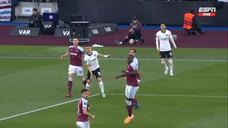 Con asistencia de Santos Borré: gol de Knauff para el 1-0 del Frankfurt vs. West Ham por Europa League
