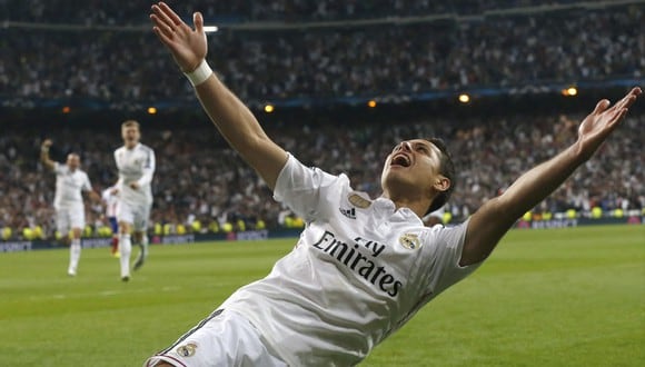 Javier 'Chicharito' Hernández también jugó en el Real Madrid. (AFP)