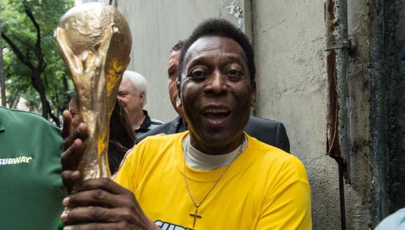 Pelé fue en 1958 parte del primer título de Brasil en los Mundiales y celebró también en 1962 y 1970. (Foto: AFP)