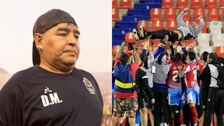 ¡Recontra motivados! Diego Maradona envió un mensaje al plantel del Lugo y lograron salvarse del descenso