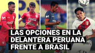 ¿Cuál de los delanteros que posee Perú debería ser titular frente a Brasil?