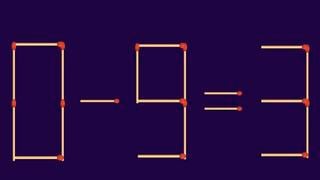 En 10 segundos: mueve solo un fósforo y resuelve esta ecuación matemática