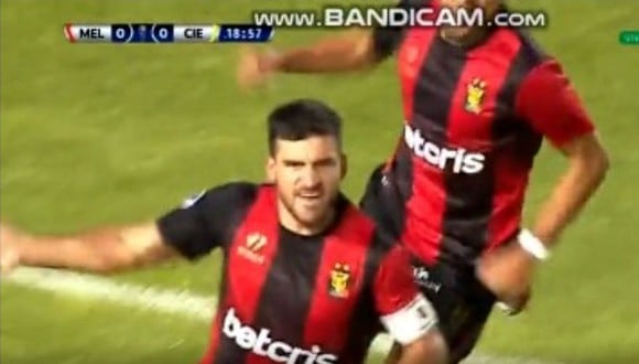 Bernardo Cuesta puso el 1-0 para Melgar ante Cienciano (Captura)