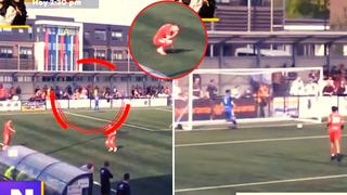 Video viral: Distraído arquero provoca autogol en el fútbol inglés