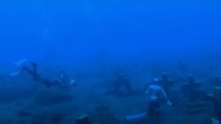 ¿Cómo llegó ahí? Buzos exploraban el océano cuando encontraron misterioso cementerio submarino [VIDEO]