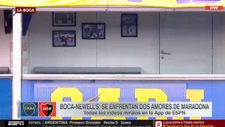 Adornado, pero vacío para siempre: el palco de Maradona en La Bombonera antes del Boca vs. Newell’s