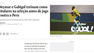 Las portadas brasileñas en la previa del Perú vs. Brasil por la Copa América [FOTOS]