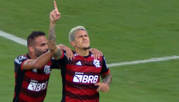 El gol de Pedro en el Sporting Cristal vs. Flamengo (Captura)