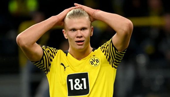 Erling Haaland tiene contrato con el Dortmund hasta 2024. (Foto: AFP)