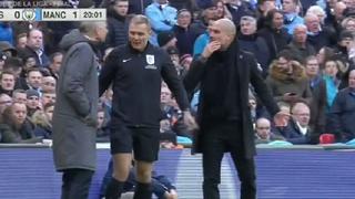 Tuvo que intervenir un árbitro: Guardiola y Wenger discutieron en la Copa de la Liga [VIDEO]
