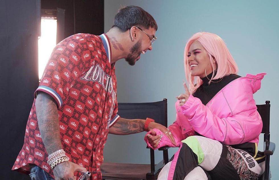 Publicación de karol G y Anuel AA tiene más de tres millones de reproducciones en Instagram. (Fotos: Instagram)