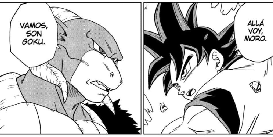 Goku y Moro se enfrentan en la Tierra (Dragon Ball Super)
