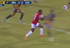 La terrible patada en el pecho en el partido entre Sport Rosario y U. Comercio [VIDEO]