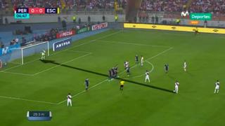 Perú vs. Escocia: Christian Cueva casi anota golazo de tiro libre [VIDEO]