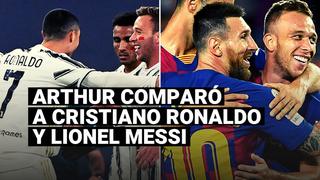 La comparación de Arthur Melo sobre el liderazgo de Cristiano Ronaldo y Lionel Messi 