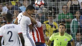 Colombia vs. Paraguay: Bacca marcó golazo de cabeza tras pase de James