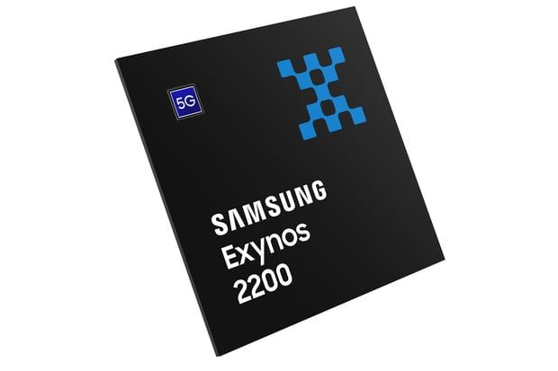 Ecco come appare il nuovo processore Samsung, l'Exynos 2200, dotato di connettività 5G.  (Foto: Samsung)