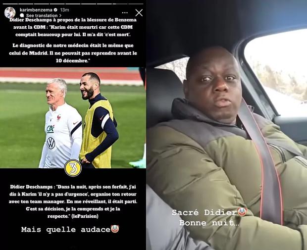 La respuesta de Benzema a Didier Deschamps. (Foto: Instagram)