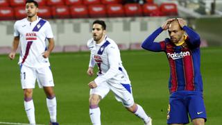 Juego horrible y sin horizonte: Barcelona igualó 1-1 con Eibar en Camp Nou por LaLiga Santander