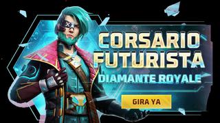 Free Fire: tutorial para obtener el paquete Corsario Futurista en el Luck Royale