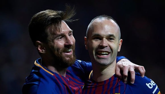 Lionel Messi y Andrés Iniesta fueron compañeros en el Barcelona hasta mediados de 2018. (Foto: Getty Images)