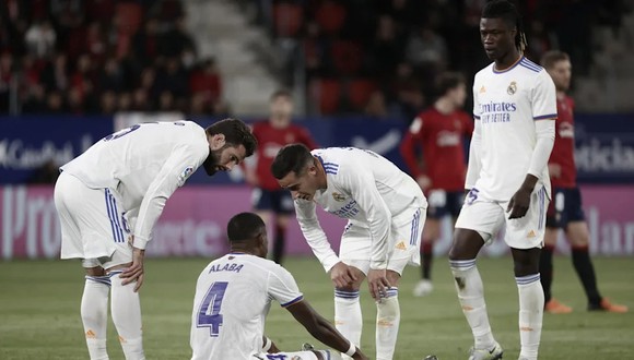 David Alaba anotó ante Osasuna su segundo gol con el Real Madrid. (Foto: EFE)