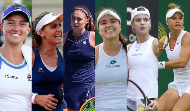 Serán seis tenistas sudamericanas buscarán acceder al cuadro principal del WTA 1000. (Foto: Composición).
