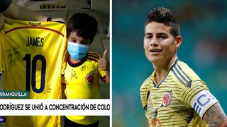 James Rodríguez llegó a Colombia y tuvo noble gesto con pequeño hincha