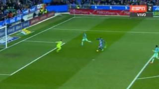 ¡Estaba solo! Hernández falló inmejorable chance de gol frente al Barcelona [VIDEO]