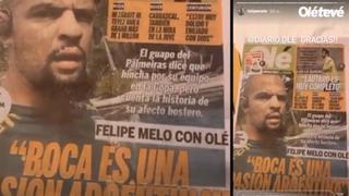 ‘Calentó’ a los de River y Palmeiras: la publicación de Felipe Melo a días del vital duelo por Copa Libertadores