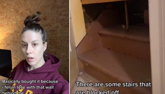 Una mujer compró una casa de 148 años de antigüedad y acabó descubriendo un pasadizo secreto. (Foto: @grummlinds / TikTok)