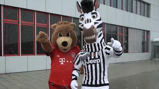Bayern Munich vs. Juventus: mascotas calentaron el partidazo por Champions